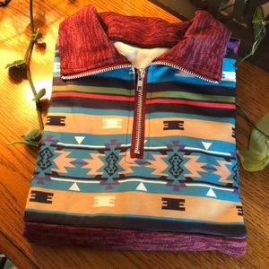 Women’s Boho Aztec Quarter-Zip